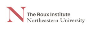 The Roux Institute Northeastern University - Black and Red logo